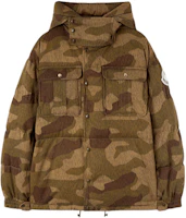 MONCLER GENIUS x PALM ANGELS FW23 Camo High-Neck Hooded Puffer Jacket Brown Unisex I209L1A00018M3766F28 MONCLER GENIUS x PALM ANGELS FW23 Camo High-Neck Hooded Puffer Jacket Brown Unisex I209L1A00018M3766F28
