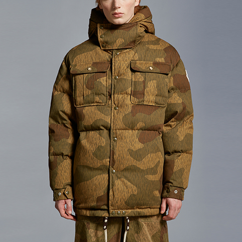 Purchase Chaqueta Acolchada con Capucha MONCLER GENIUS x PALM ANGELS FW23 Camo Marrón Unisex I209L1A00018M3766F28