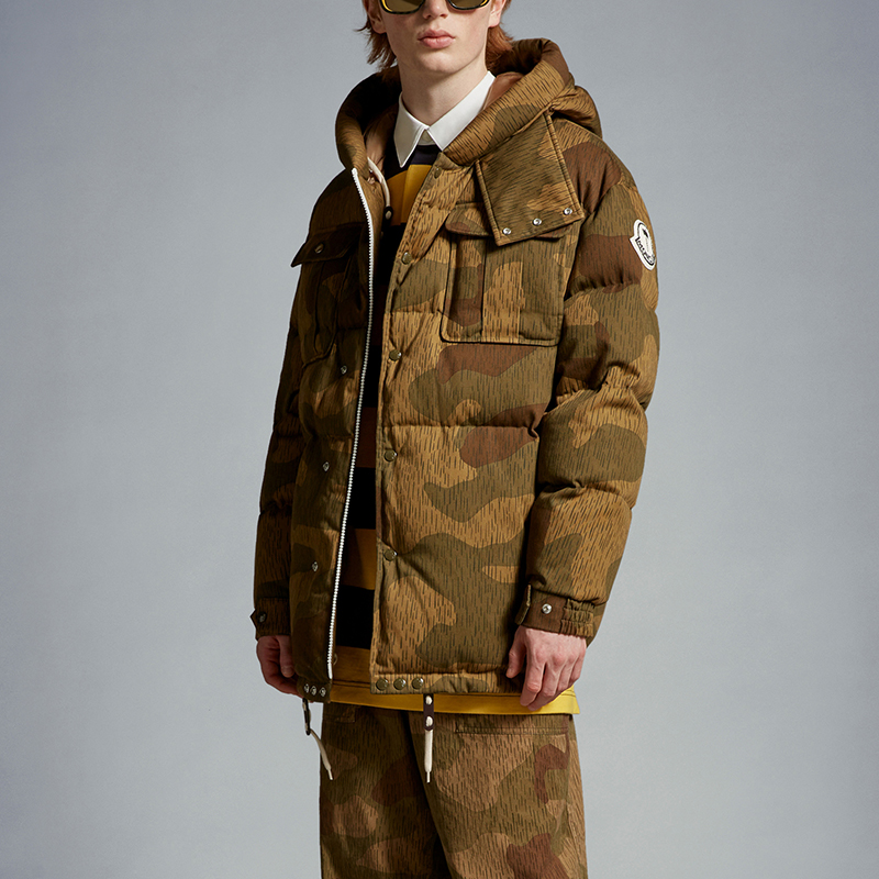 Details for Chaqueta Acolchada con Capucha MONCLER GENIUS x PALM ANGELS FW23 Camo Marrón Unisex I209L1A00018M3766F28