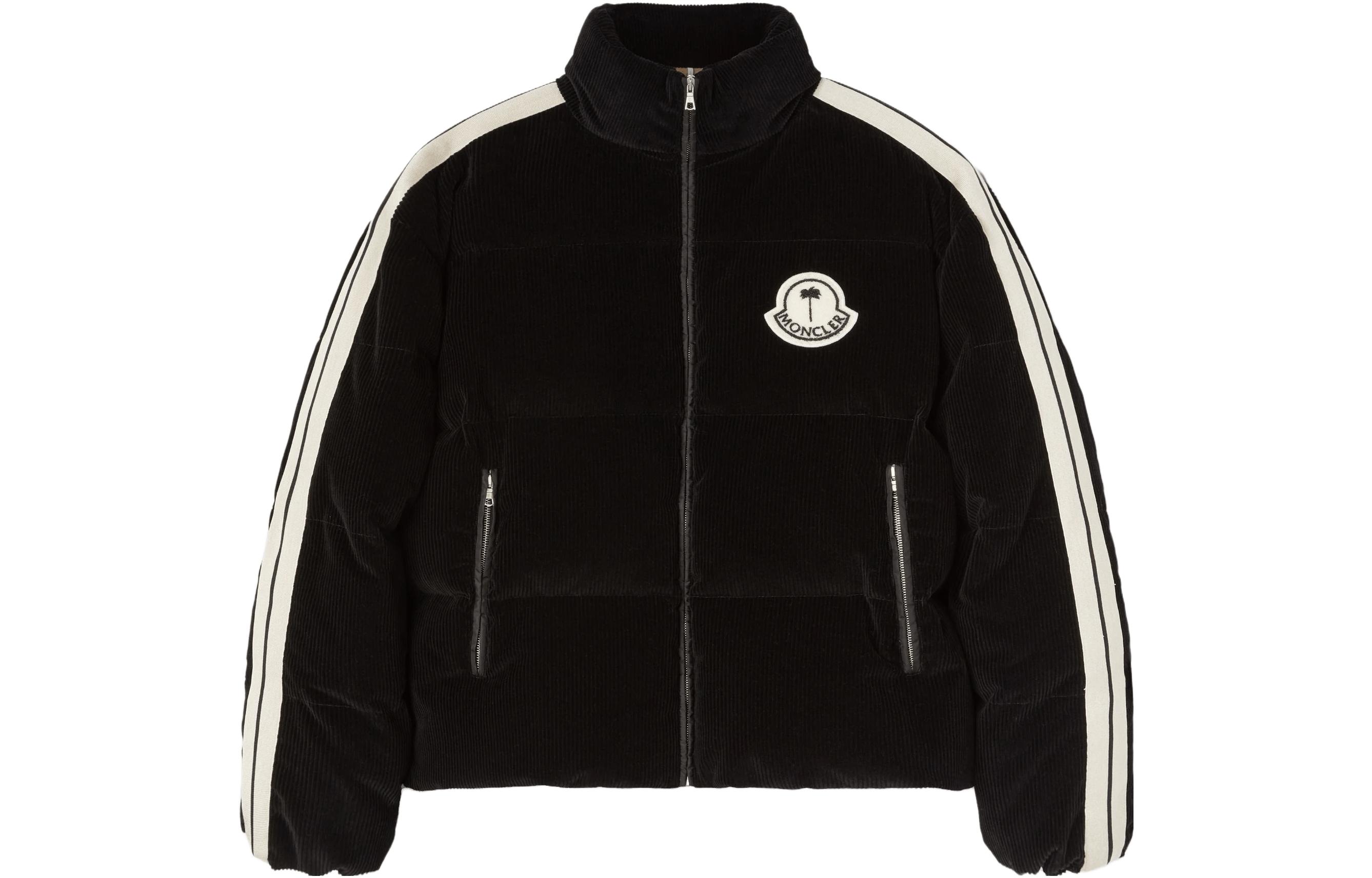 Order MONCLER GENIUS x PALM ANGELS FW23 Corduroy Puffer Jacket Black Unisex. I209L1A00019M3566999