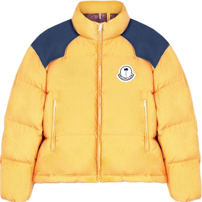 몽클레르 지니어스 x 팜엔젤스 FW23 레트로 패딩 자켓 유니섹스 옐로우/블루. I209L1A00017M3377F17 Order 몽클레르 지니어스 x 팜엔젤스 FW23 레트로 패딩 자켓 유니섹스 옐로우/블루. I209L1A00017M3377F17