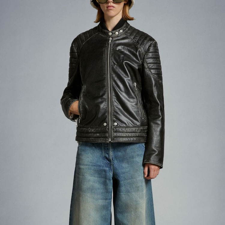 Purchase MONCLER GENIUS x PALM ANGELS FW23 Jaket Kulit Hitam Unisex. I209L1A00009M3477999