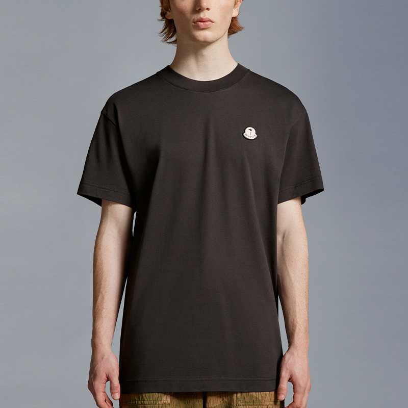 Purchase MONCLER GENIUS x Palm Angels FW23 男女同款標誌棉質黑色T恤 I209L8C00003M3568999