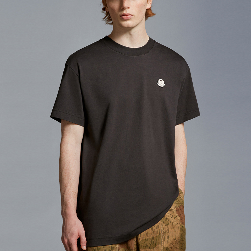 Details for MONCLER GENIUS x Palm Angels FW23 男女同款標誌棉質黑色T恤 I209L8C00003M3568999