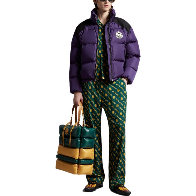 Lookbook 盟可睐Genius x Palm Angels Nevin标志短款羽绒服男女冬季外套 H209L1A00002M2341623