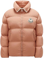 Order MONCLER GENIUS x PALM ANGELS Pink Nylon Down Jacket FW23 Unisex Retro Style I209L1A00002M337750M