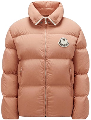 MONCLER GENIUS x PALM ANGELS 粉色尼龍羽絨外套 FW23 中性復古風格 I209L1A00002M337750M Order MONCLER GENIUS x PALM ANGELS 粉色尼龍羽絨外套 FW23 中性復古風格 I209L1A00002M337750M