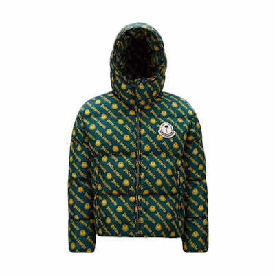 Moncler Genius Palm Angels Thompson Logo Green Puffer Jacket Unisex Winter Style. H209L1A00018M2583F81