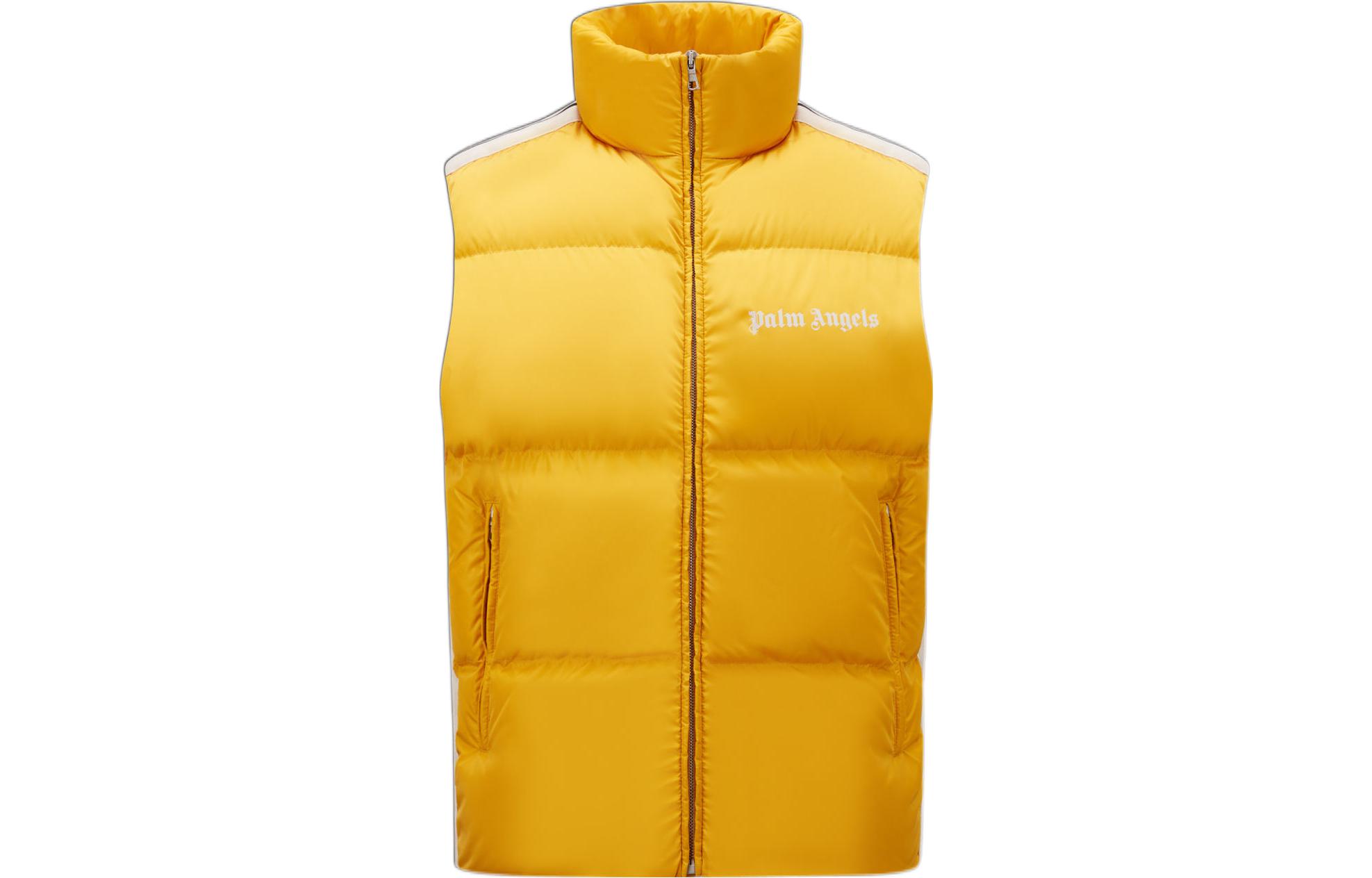 Order Chaleco Unisex Acolchado MONCLER GENIUS x Palm Angels Amarillo Logo. H209L1A00015M2563125