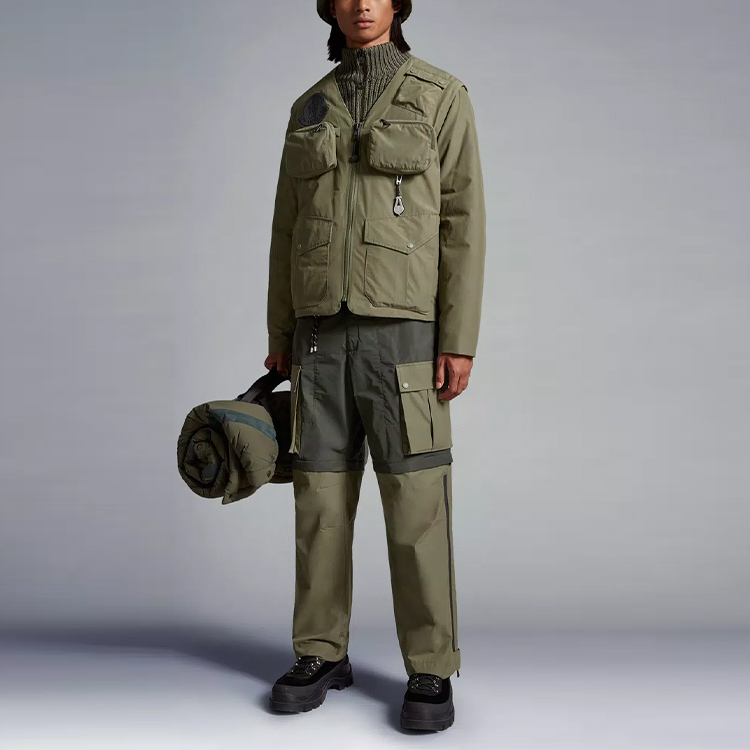 MONCLER GENIUS Pharrell Collab FW23 Multi-Pocket Cargo Pants Green Mens I209R2A00001M3405P80 圖 3