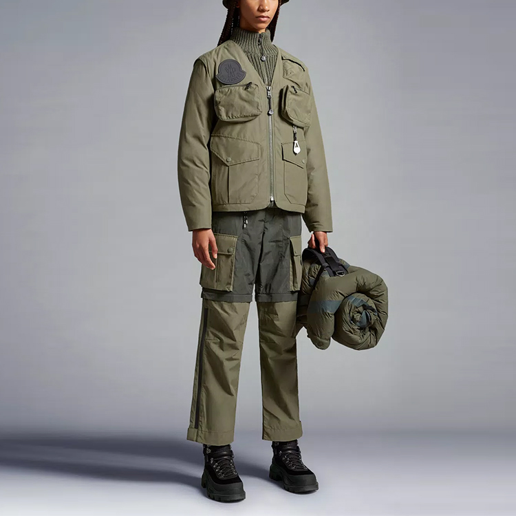MONCLER GENIUS Pharrell Collab FW23 Multi-Pocket Cargo Pants Green Mens I209R2A00001M3405P80 圖 4