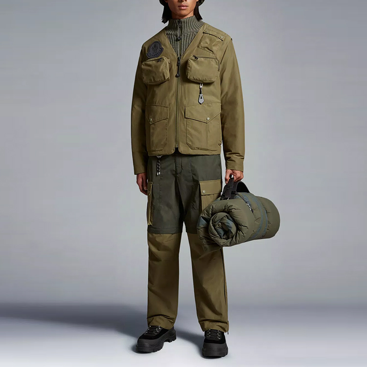 MONCLER GENIUS Pharrell FW23  Green Zip Pocket Detachable Sleeve Jacket I209R1A00002M3405889 圖 3