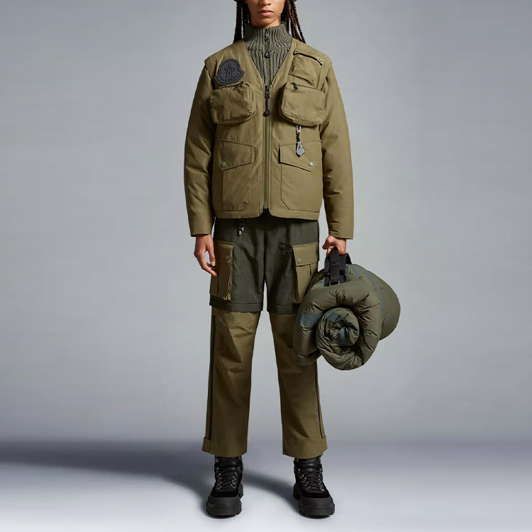 MONCLER GENIUS Pharrell FW23  Green Zip Pocket Detachable Sleeve Jacket I209R1A00002M3405889 圖 4