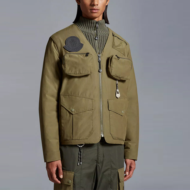 MONCLER GENIUS Pharrell FW23  Green Zip Pocket Detachable Sleeve Jacket I209R1A00002M3405889 圖 5