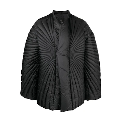 MONCLER GENIUS RICK OWENS FW23 Black Fitted Zip-Up Puffer Jacket Unisex. I209N1B00001M3632999