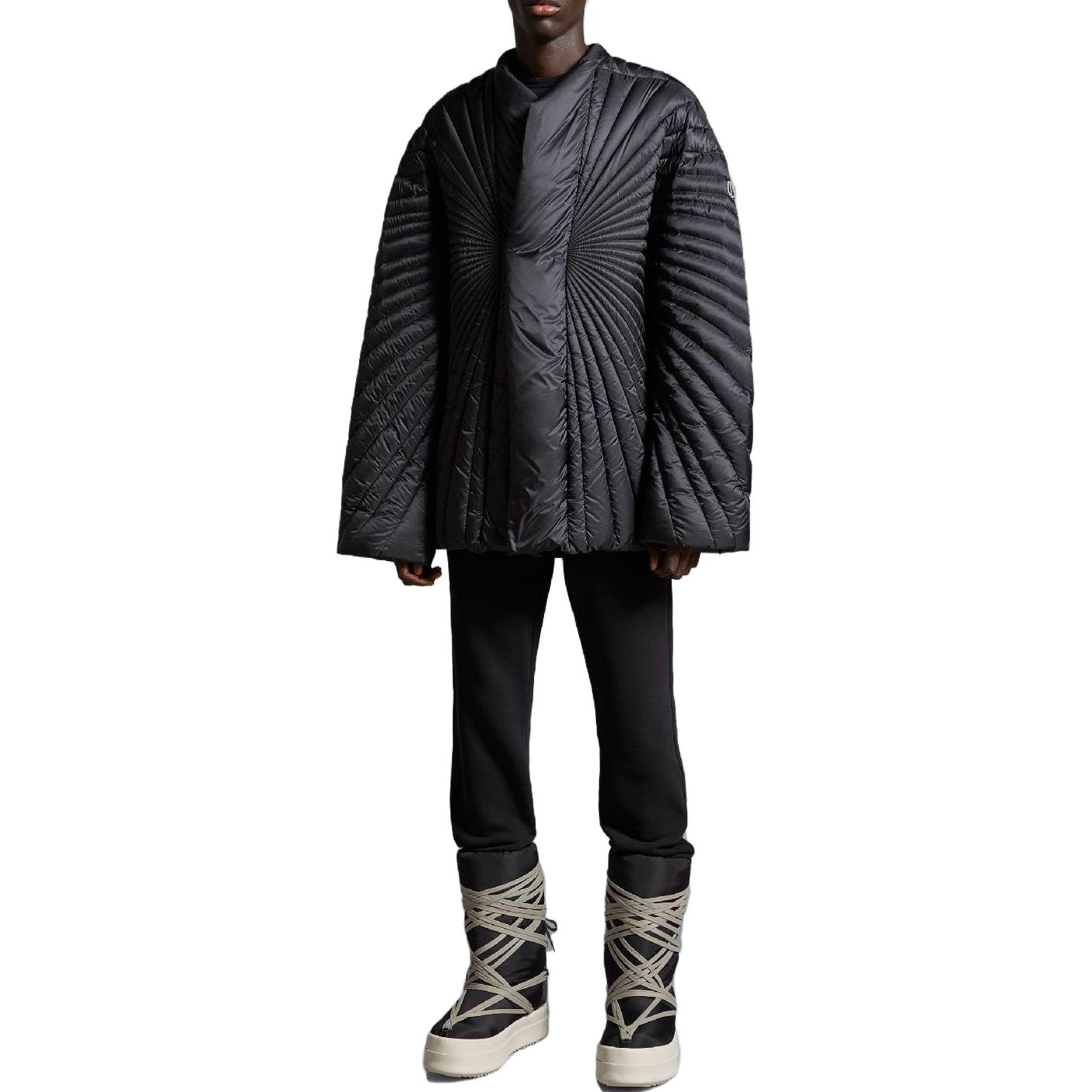 MONCLER GENIUS RICK OWENS FW23 Black Fitted Zip-Up Puffer Jacket Unisex. I209N1B00001M3632999 圖 4