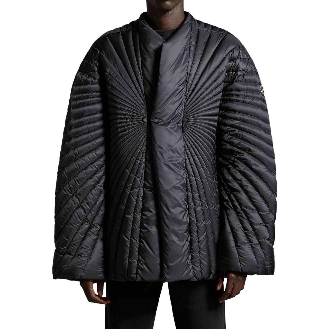 MONCLER GENIUS RICK OWENS FW23 Black Fitted Zip-Up Puffer Jacket Unisex. I209N1B00001M3632999 圖 5