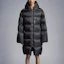 Lookbook MONCLER GENIUS x RICK OWENS FW23 GIMP Hooded Long Down Jacket Unisex Black I209N1C00003M3632999