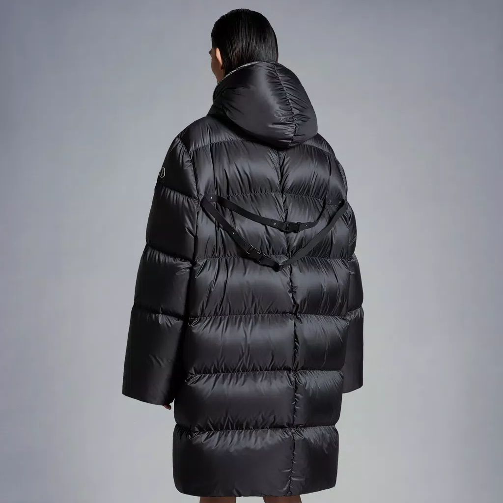 MONCLER GENIUS RICK OWENS FW23 GIMP Hooded Long Down Jacket Unisex Black I209N1C00003M3632999 圖 5