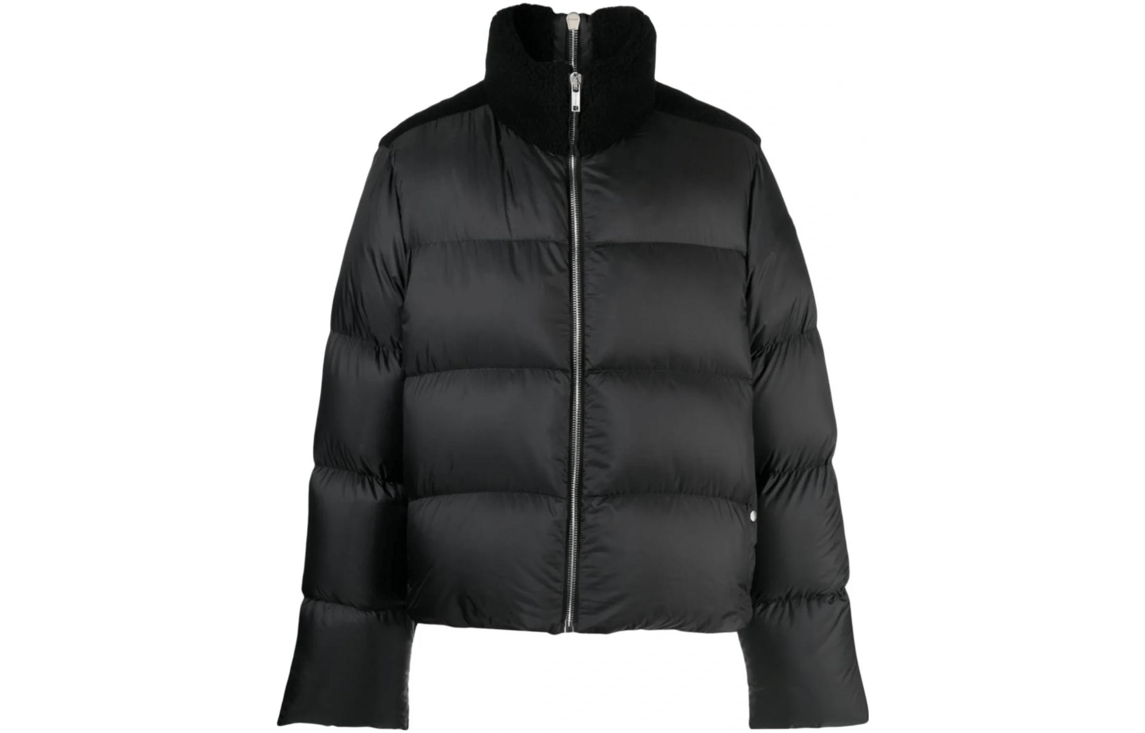 MONCLER GENIUS RICK OWENS FW23 Glossy Short Down Jacket Black Unisex I209N1A00003M3632999