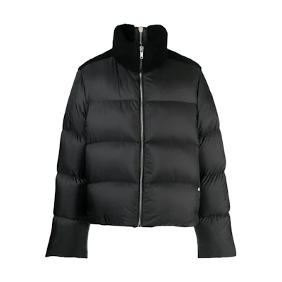 MONCLER GENIUS RICK OWENS FW23 Glossy Short Down Jacket Black Unisex I209N1A00003M3632999