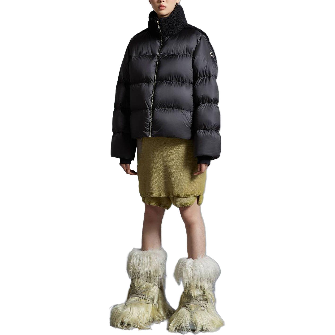 MONCLER GENIUS RICK OWENS FW23 Glossy Short Down Jacket Black Unisex I209N1A00003M3632999 圖 3