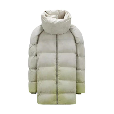MONCLER GENIUS RICK OWENS FW23 Gradient Detachable Long Down Coat Green Unisex I209N1C00002M373428D