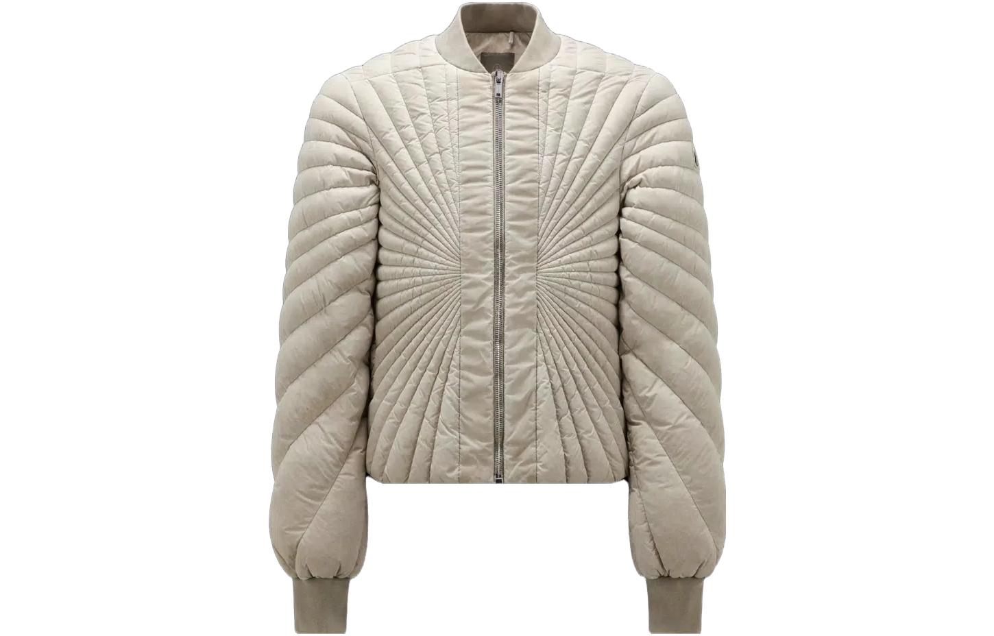 MONCLER GENIUS RICK OWENS FW23 Khaki Zip-Up Collar Down Jacket Unisex I209N1A00006M385522D