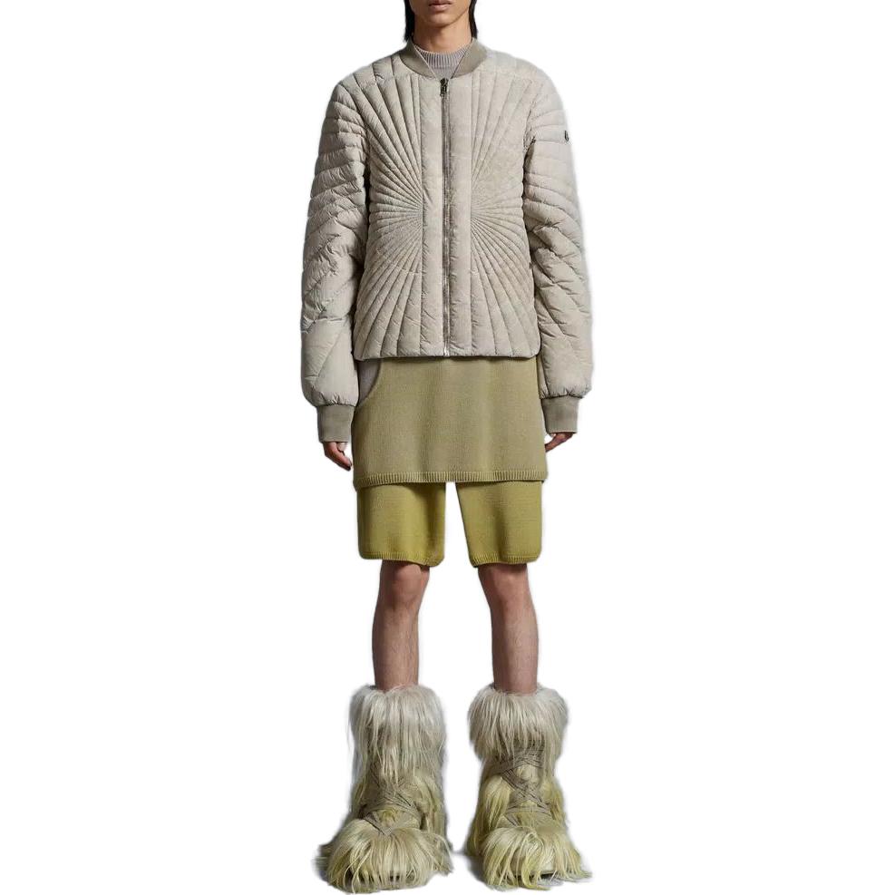 MONCLER GENIUS RICK OWENS FW23 Khaki Zip-Up Collar Down Jacket Unisex I209N1A00006M385522D 圖 4