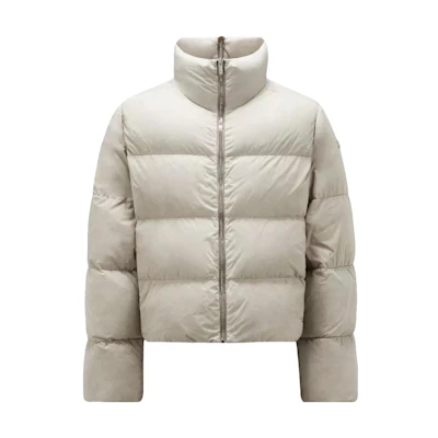 MONCLER GENIUS RICK OWENS FW23 Quilted Short Down Jacket Beige Unisex I209N1A00004M385522D