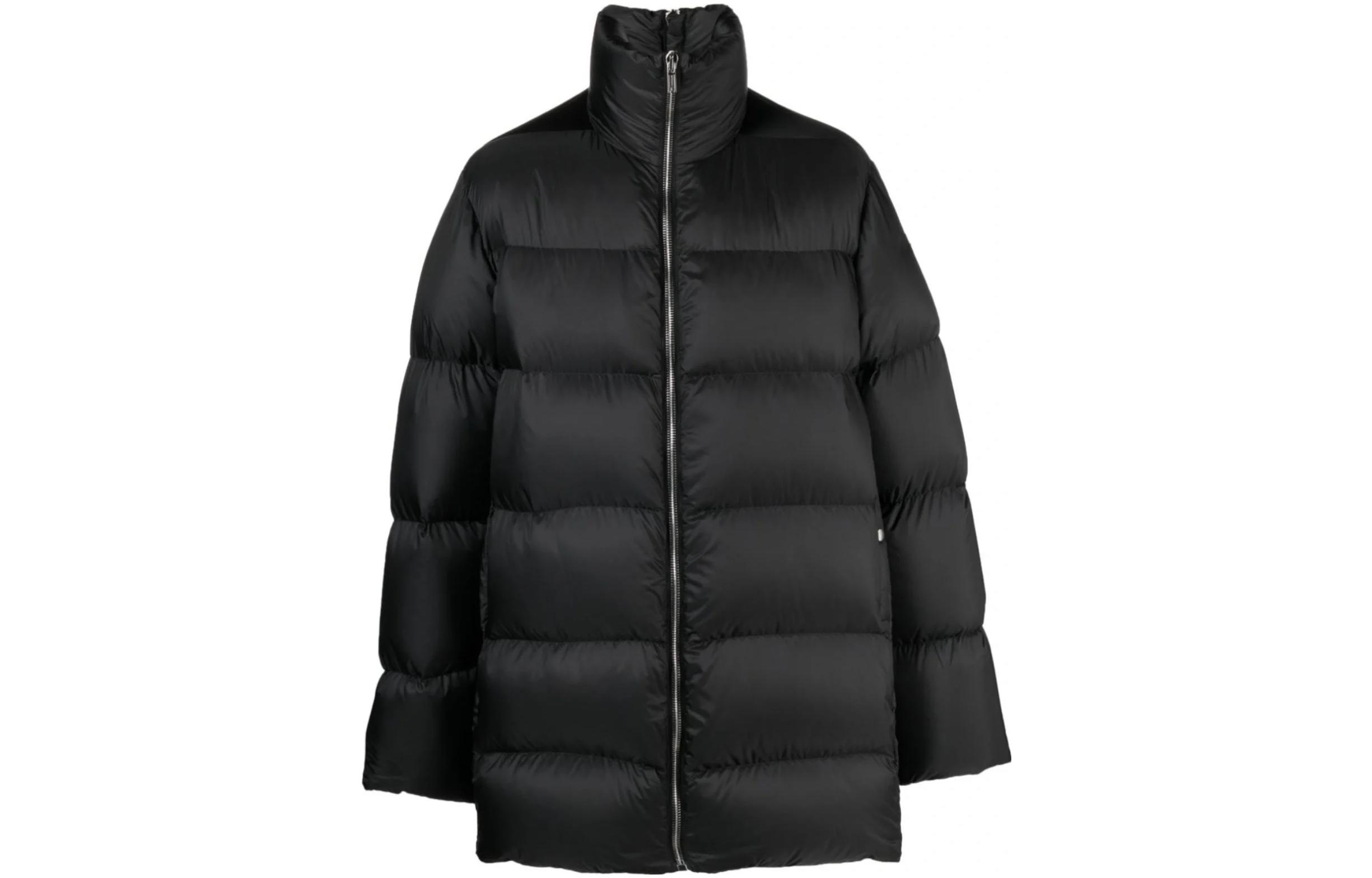 MONCLER GENIUS RICK OWENS Unisex Long Down Jacket Black Minimalist Style I209N1C00004M3632999