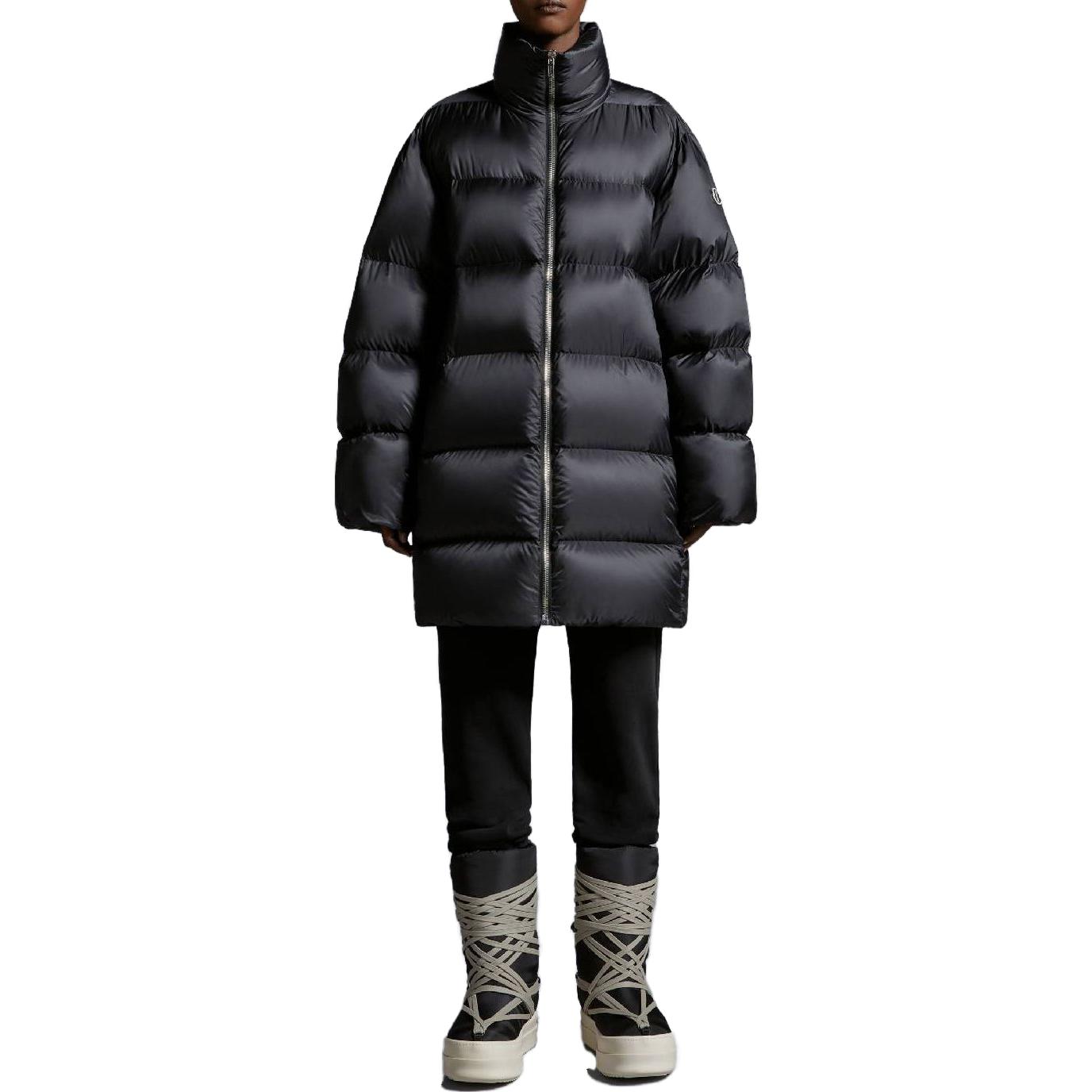 MONCLER GENIUS RICK OWENS Unisex Long Down Jacket Black Minimalist Style I209N1C00004M3632999 圖 3