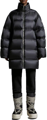 MONCLER GENIUS x RICK OWENS Unisex Long Down Jacket Black Minimalist Style I209N1C00004M3632999 Lookbook MONCLER GENIUS x RICK OWENS Unisex Long Down Jacket Black Minimalist Style I209N1C00004M3632999