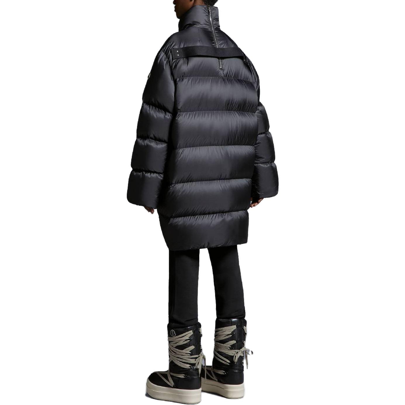MONCLER GENIUS RICK OWENS Unisex Long Down Jacket Black Minimalist Style I209N1C00004M3632999 圖 4