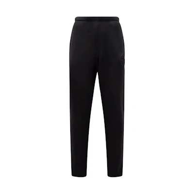 MONCLER GENIUS Roc Nation SS24 Black Jogger Knit Pants with Logo Patch I209W8H00004809KX999