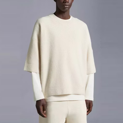 MONCLER GENIUS x Roc Nation SS24 白色七分袖圆领毛衣。 I209W9C00001M1115034 Shop MONCLER GENIUS x Roc Nation SS24 白色七分袖圆领毛衣。 I209W9C00001M1115034