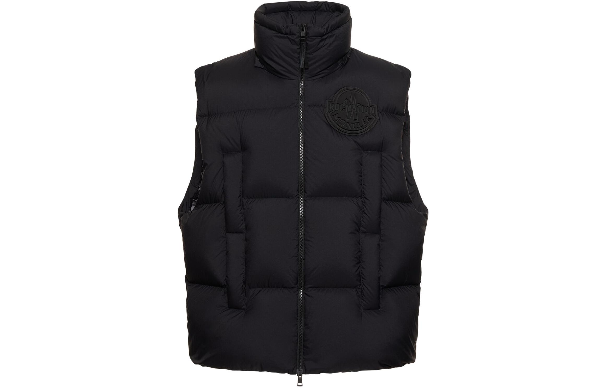 MONCLER GENIUS Roc Nation SS24 Apus Unisex Black Hooded Puffer Vest. I209W1A00005M3381999 圖 3