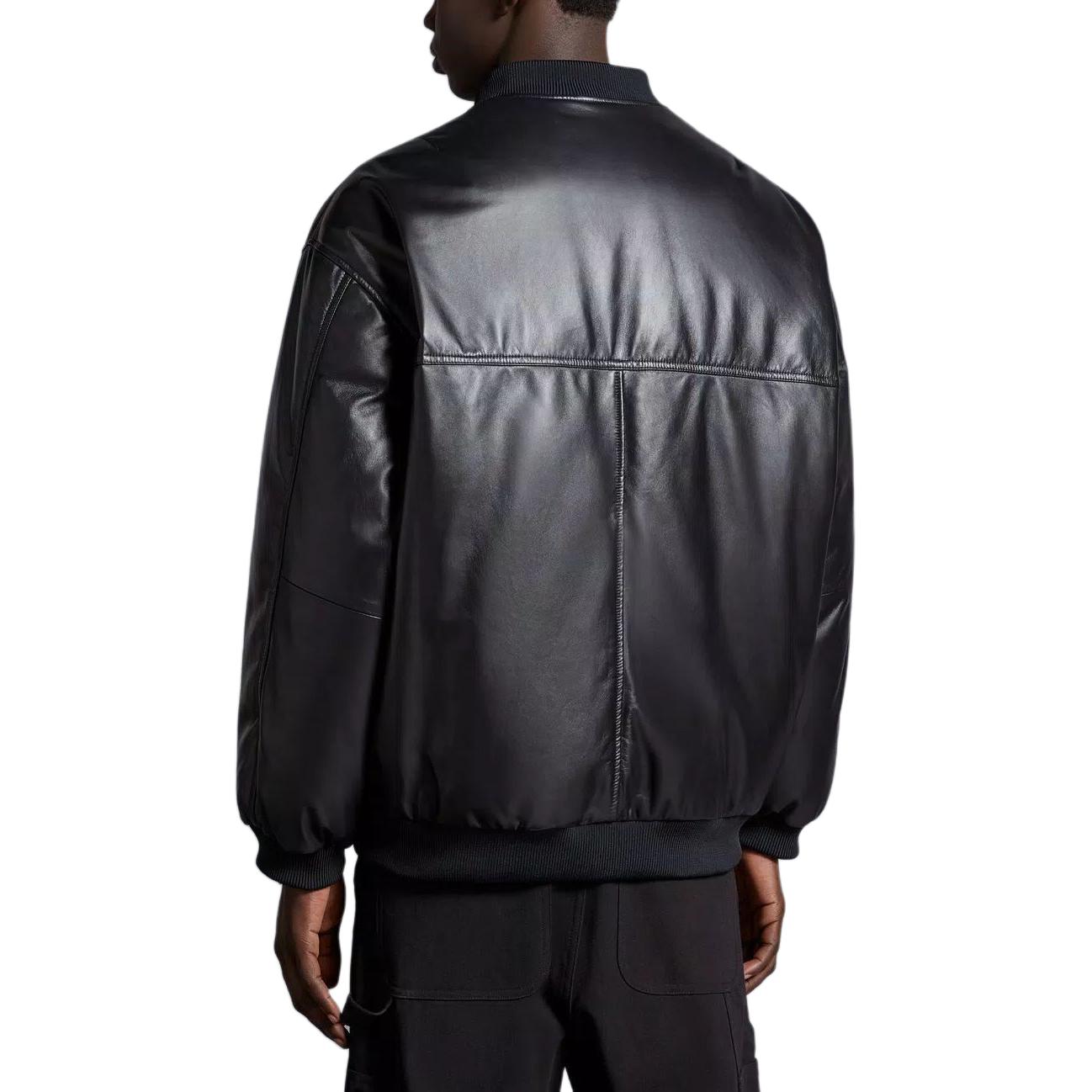 Details for 몽클레르 지니어스 x 록네이션 SS24 카시오페이아 가죽 패딩 재킷 블랙 유니섹스. I209W1A00002M3384999