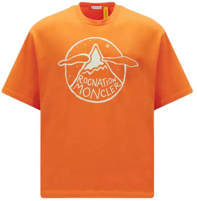 MONCLER GENIUS x Roc Nation 男款亮橙色印花短袖T恤 SS24 系列 I209W8C0000689A8Y328 Buy MONCLER GENIUS x Roc Nation 男款亮橙色印花短袖T恤 SS24 系列 I209W8C0000689A8Y328