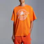 Shop MONCLER GENIUS x Roc Nation 男款亮橙色印花短袖T恤 SS24 系列 I209W8C0000689A8Y328