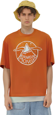 MONCLER GENIUS x Roc Nation 男款亮橙色印花短袖T恤 SS24 系列 I209W8C0000689A8Y328 Sizing MONCLER GENIUS x Roc Nation 男款亮橙色印花短袖T恤 SS24 系列 I209W8C0000689A8Y328
