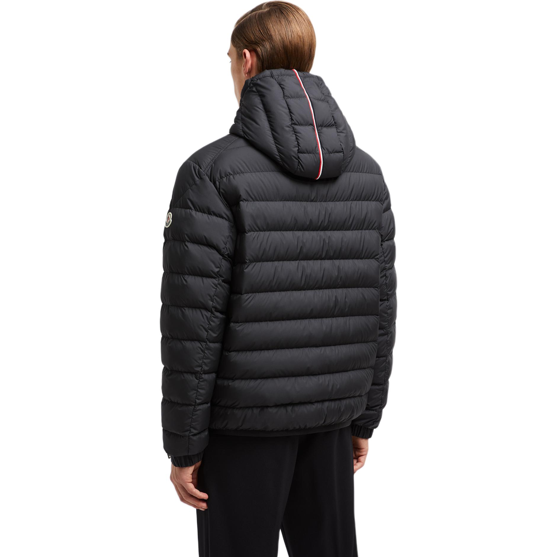 Moncler Glarey FW24 Black Hooded Down Jacket Unisex with Tri-Color Trim. J20911A00070549SK999 圖 4