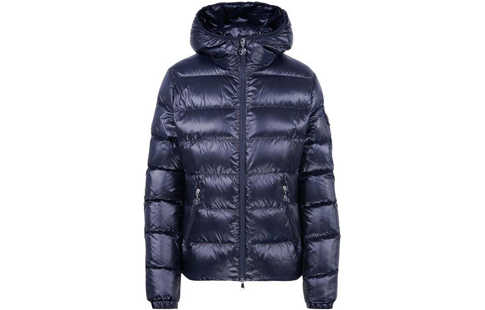 Moncler Gles SS23  Quilted Zip-Up Hooded Down Jacket Blue. I10931A00010595ZZ778