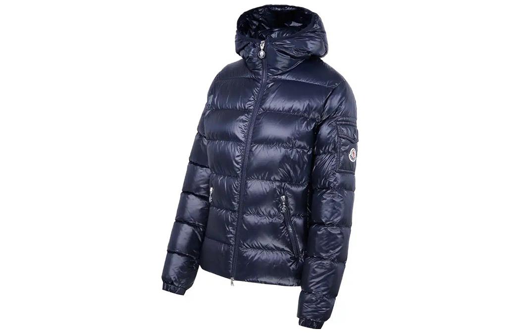 Moncler Gles SS23  Quilted Zip-Up Hooded Down Jacket Blue. I10931A00010595ZZ778 圖 4