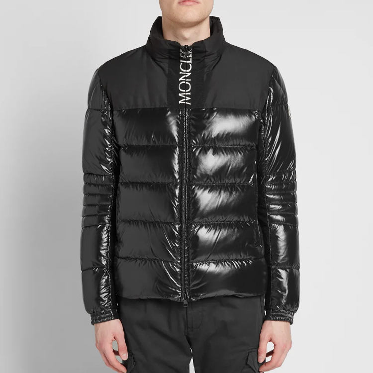 Details for 몽클레어 글로시 로고 패딩 재킷 겨울 블랙 E2091418268568950999
