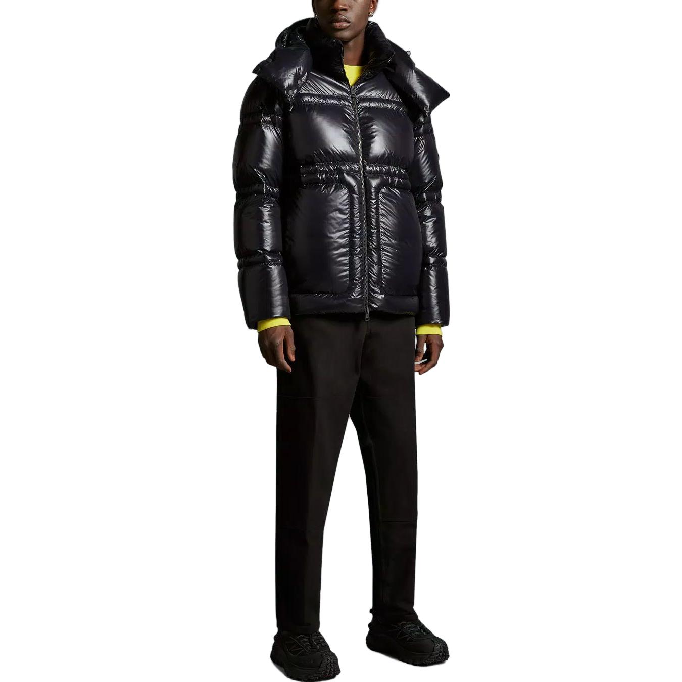 Moncler Glossy Puffer Jacket with Hood Unisex Black I20911A00011595GJ999 圖 3