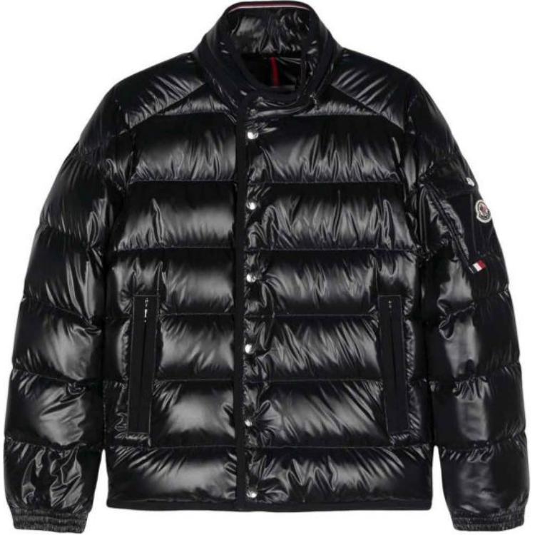 Moncler Gourette Unisex Midnight Blue Down Jacket with Stand Collar Design. J20911A00064595ZJ778