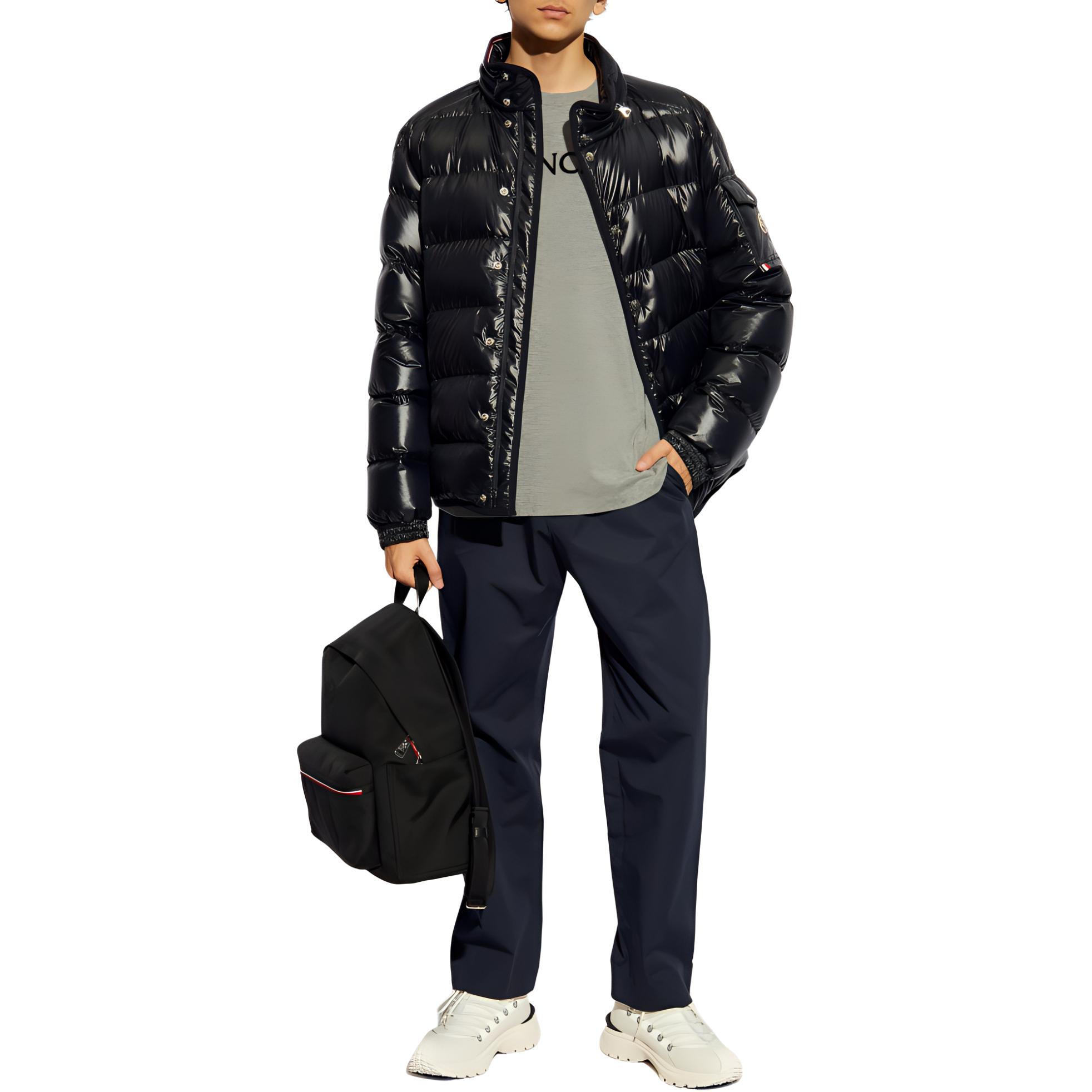 Moncler Gourette Unisex Midnight Blue Down Jacket with Stand Collar Design. J20911A00064595ZJ778 圖 4