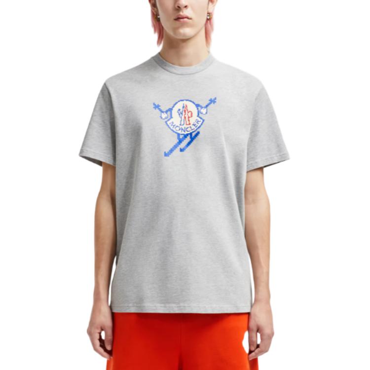 Moncler Graphic Print Crewneck Slim Fit  T-Shirt Grey. J20918C0001083927986 圖 4