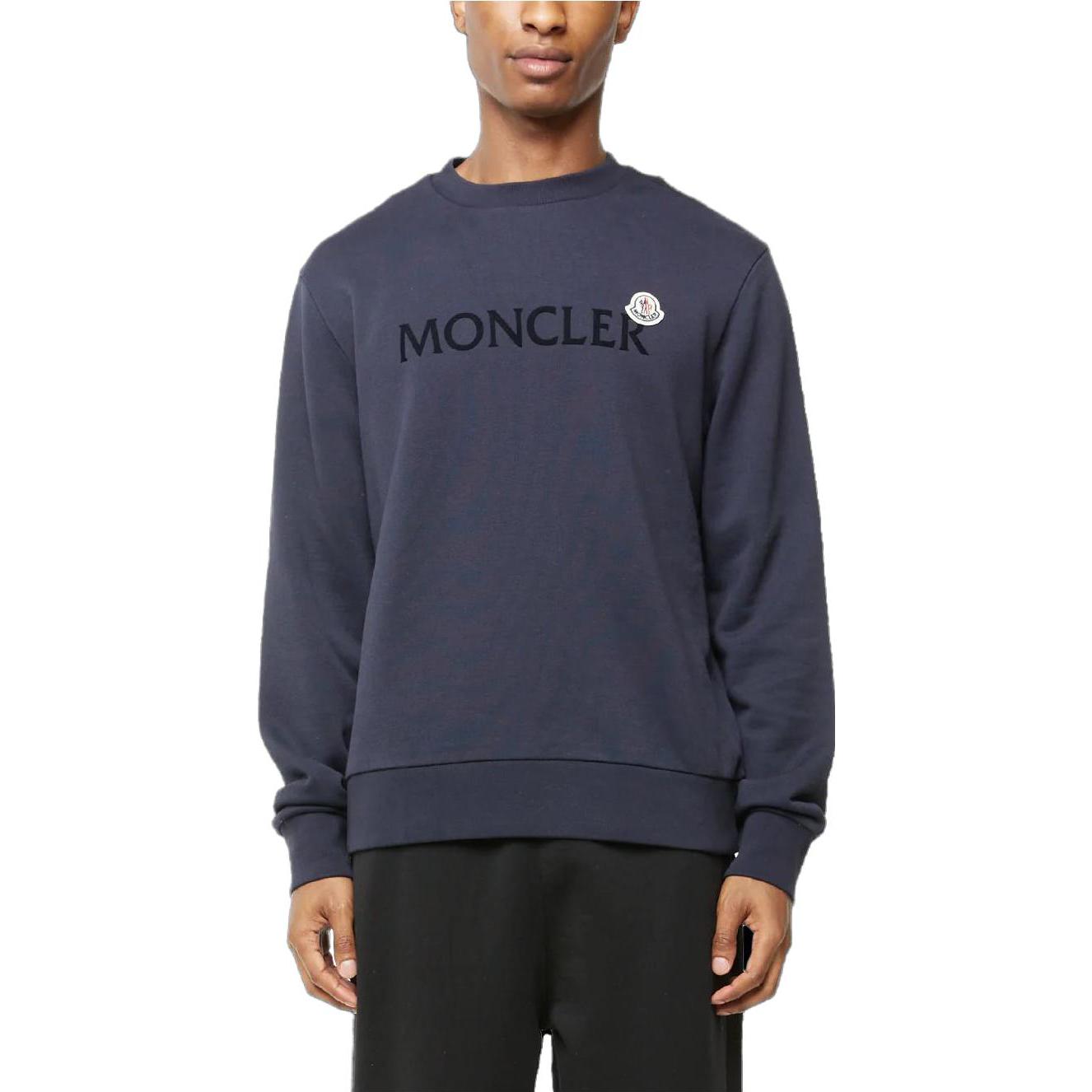 Lookbook Moncler Gray Casual Oversized Crewneck Letter Print Pullover Sweatshirt 8G00048-809KR-778